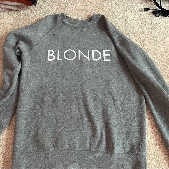 BLONDE Crewneck Sweatshirt Size Small - Picture 3 of 3